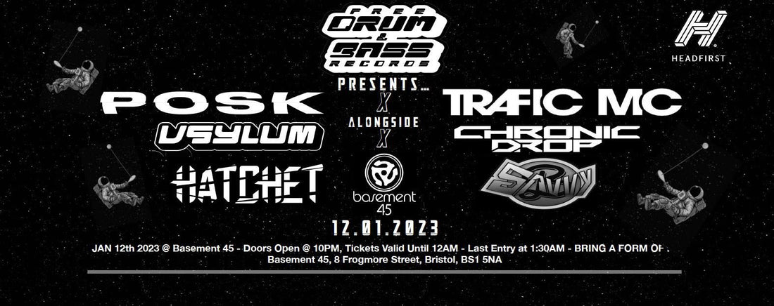 free dnb event flyer wide