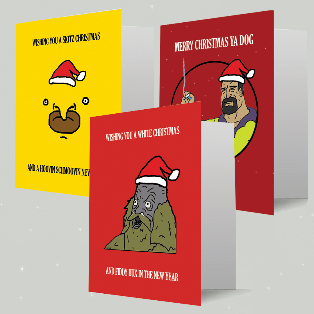 Big Lez Show Theme Christmas Card 3 Pack